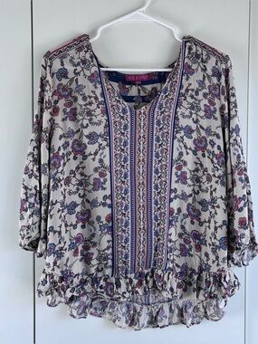 Floral boho top